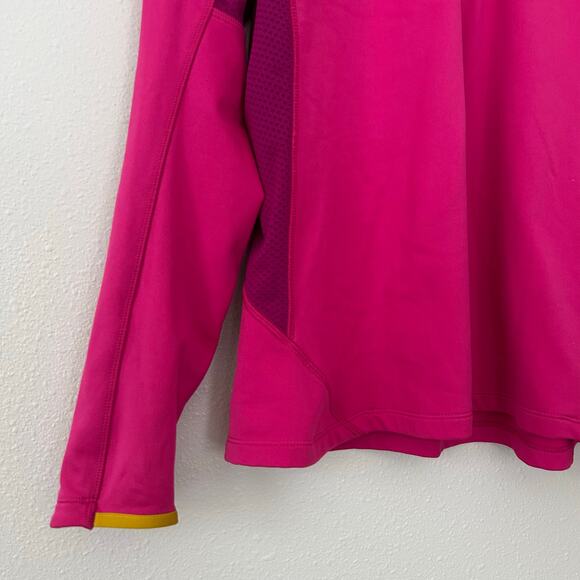 Salomon Long Sleeve 1/4 Zip Pullover Shirt base layer running Gorpcore pink L - Picture 7 of 13